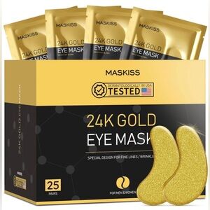 Maskiss 24k Gold Under Eye Patches/Mask (25 Pairs)